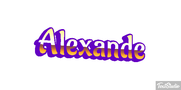 Alexande Text effect