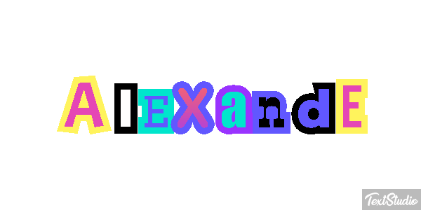Alexande Text effect