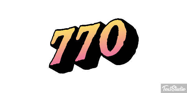 770 Efekt tekstowy