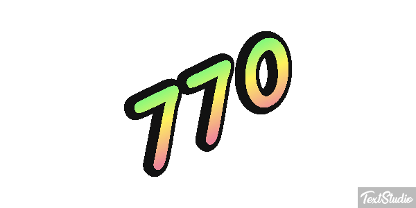 770 Efekt tekstowy
