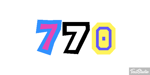 770 Efekt tekstowy