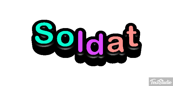 Soldat Текстовый эффект