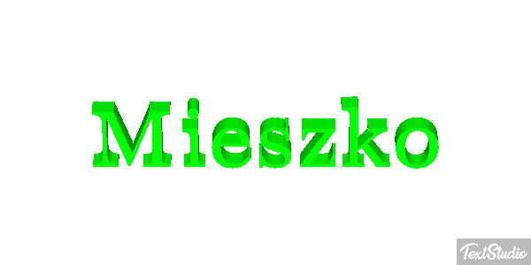 Mieszko Efeito do texto