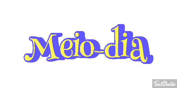 Meio-dia Efeito do texto