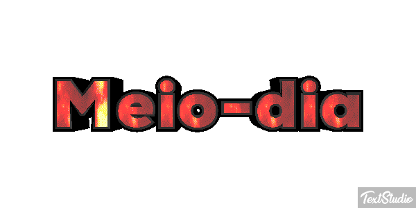 Meio-dia Efeito do texto