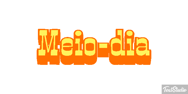 Meio-dia Efeito do texto