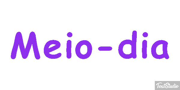 Meio-dia Efeito do texto