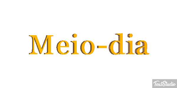 Meio-dia Efeito do texto