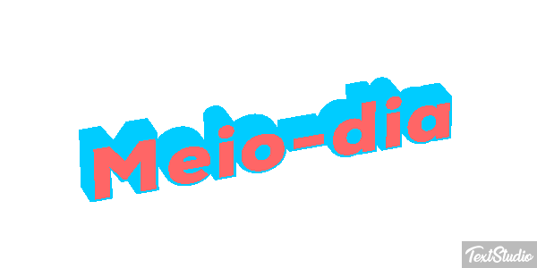 Meio-dia Efeito do texto