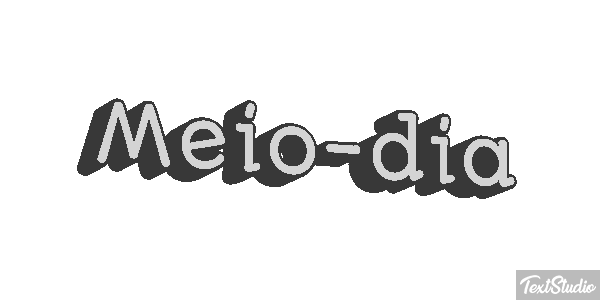 Meio-dia Efeito do texto
