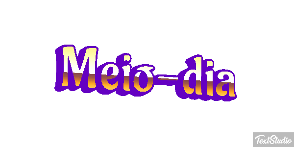 Meio-dia Efeito do texto