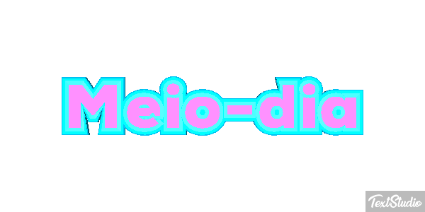 Meio-dia Efeito do texto
