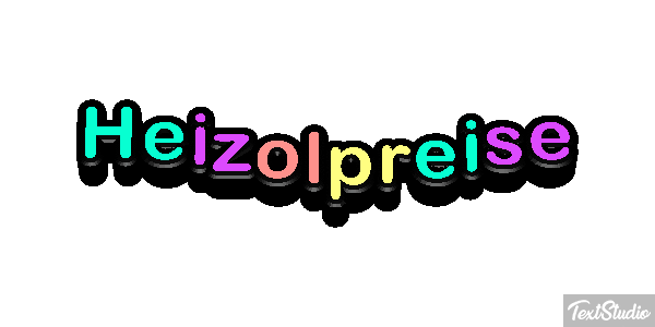 Heizölpreise Efeito do texto