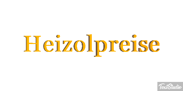 Heizölpreise Efeito do texto