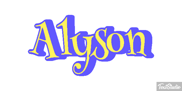 Alyson Effetto testo