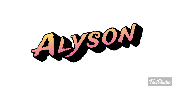 Alyson Effetto testo