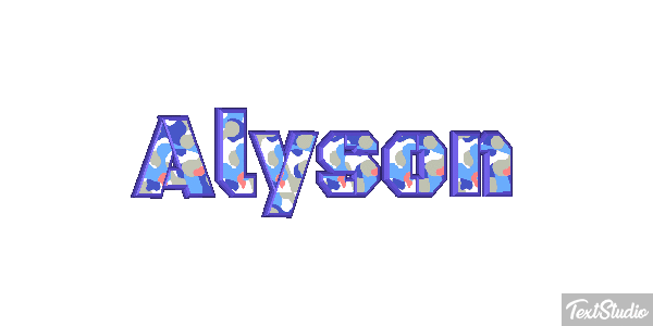 Alyson Effetto testo