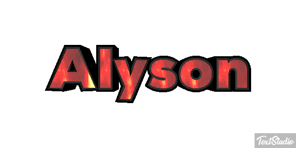 Alyson Effetto testo