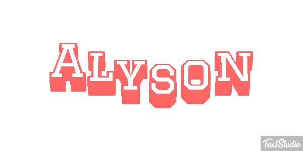 Alyson Effetto testo