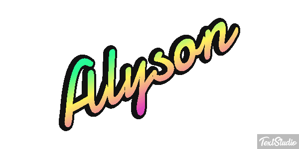 Alyson Effetto testo