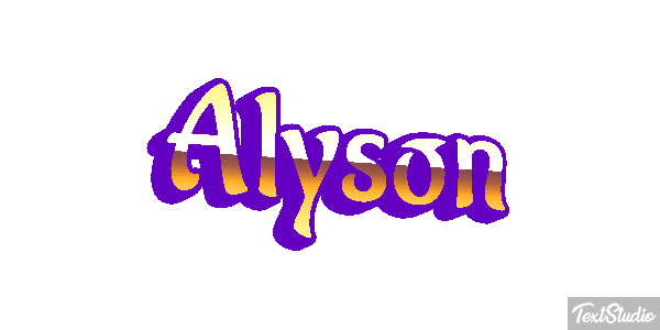 Alyson Effetto testo