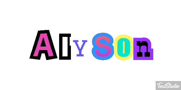 Alyson Effetto testo