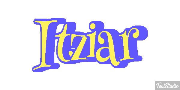 Itziar Efecto de texto