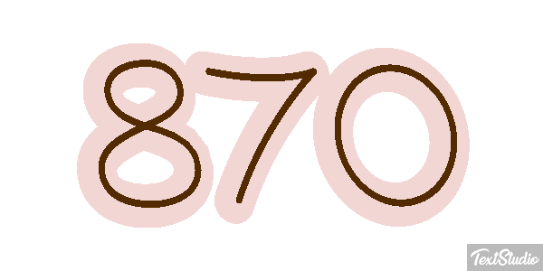 870 テキスト効果