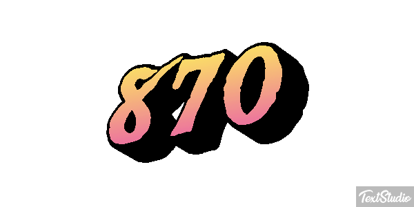 870 テキスト効果