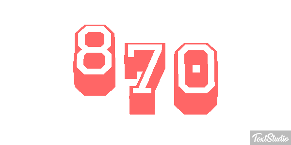 870 テキスト効果