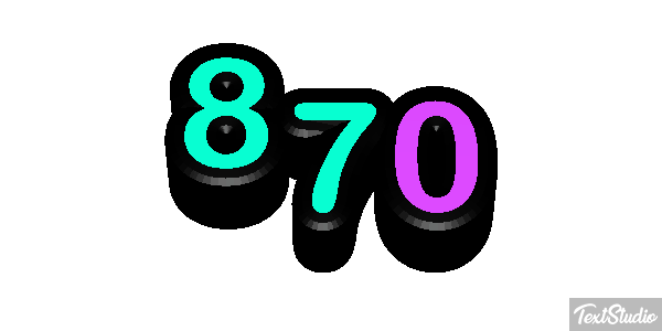 870 テキスト効果