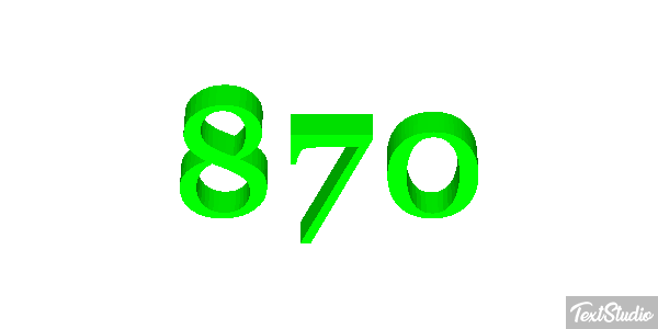 870 テキスト効果