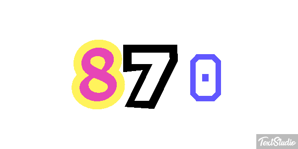 870 テキスト効果