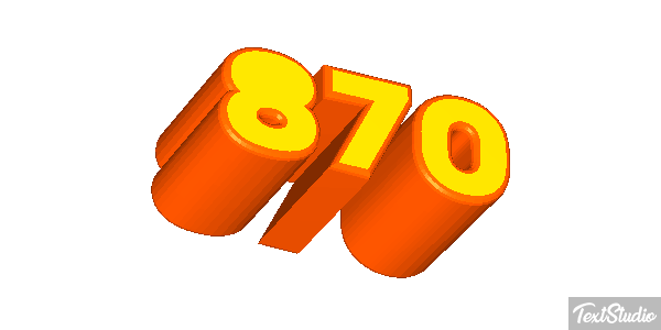 870 テキスト効果