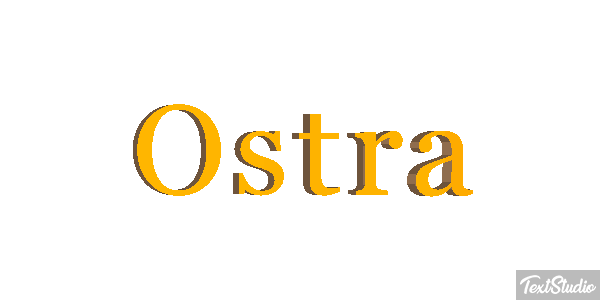 Ostra Efeito do texto