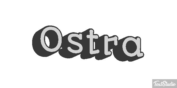 Ostra Efeito do texto
