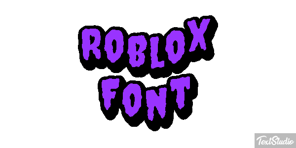 Roblox Font Efecto de texto