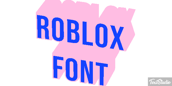 Roblox Font Efecto de texto