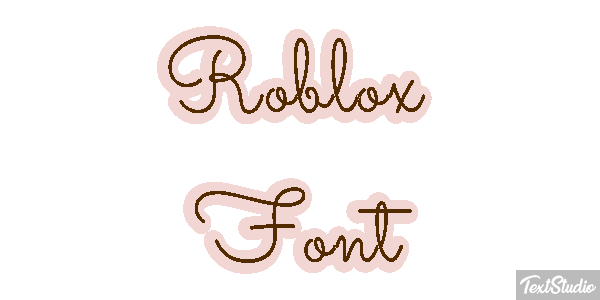 Roblox Font Efecto de texto