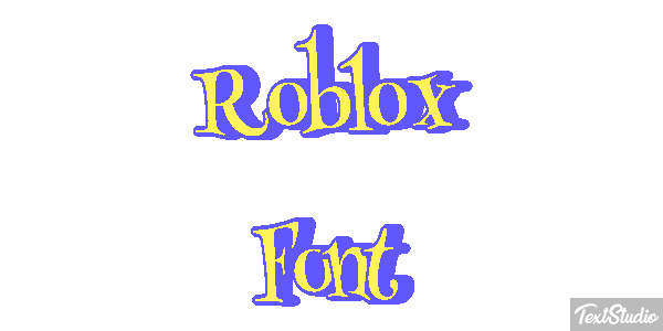 Roblox Font Efecto de texto
