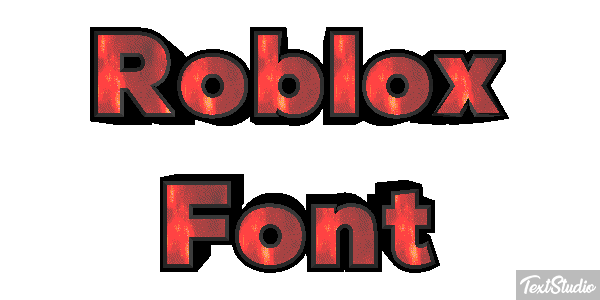 Roblox Font Efecto de texto