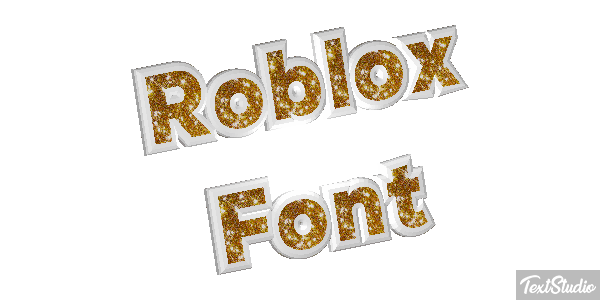 Roblox Font Efecto de texto