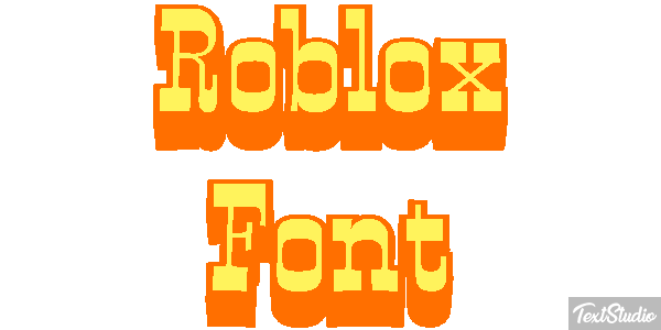Roblox Font Efecto de texto