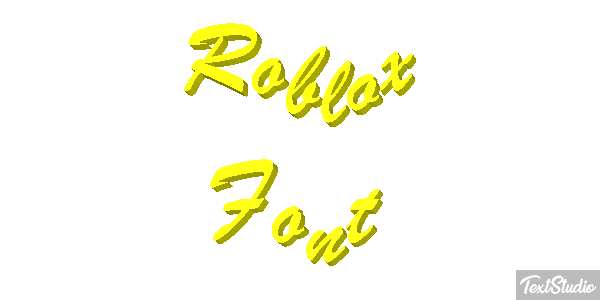 Roblox Font Efecto de texto