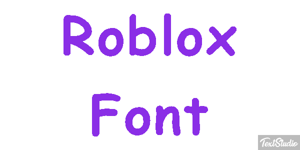 Roblox Font Efecto de texto