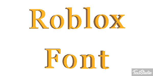 Roblox Font Efecto de texto