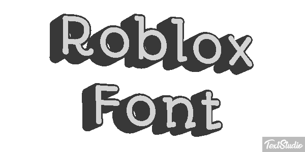 Roblox Font Efecto de texto