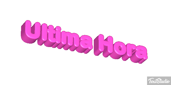 Última Hora Text effect