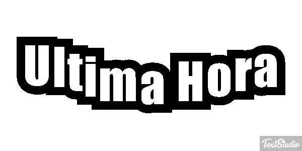 Última Hora Text effect