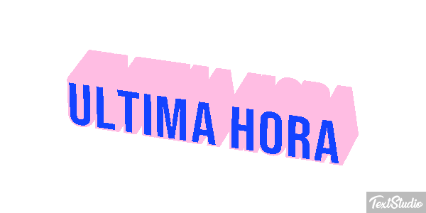 Última Hora Text effect